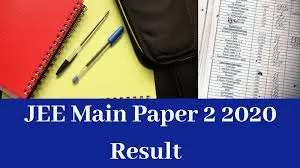 JEE Main Paper 2 result 2020