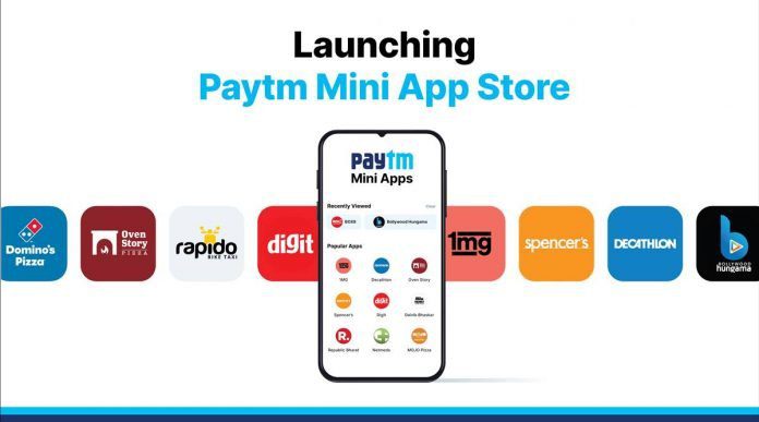 Paytm brought mini app